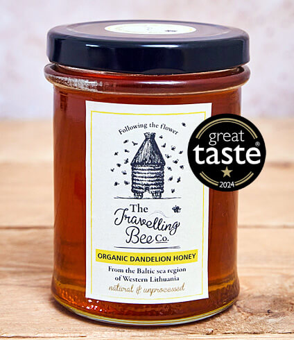 Organic Dandelion Honey Jar