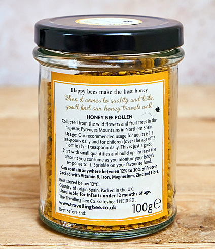 Honey Bee Pollen Jar